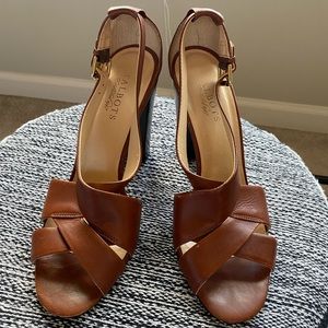 Talbots open toe heels